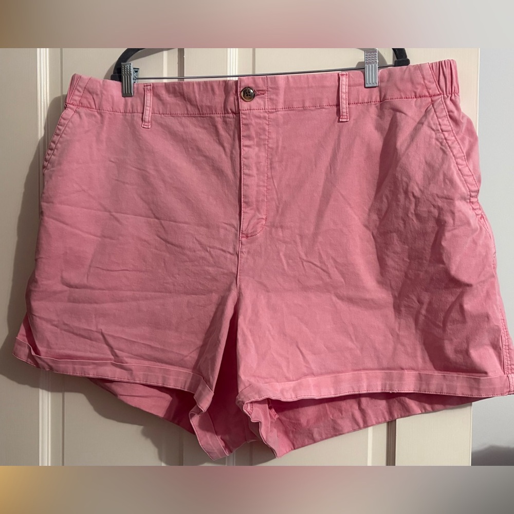 Old Navy Women’s Plus Pink Jean Shorts with Elastic Waist Sz 3X